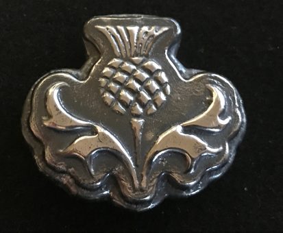 2 oz Hand poured Silver Thistle 3