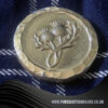2 troy oz solid silver double thistle round