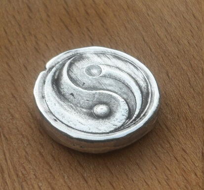 Yin Yang Solid Silver 2oz Round - Image 2