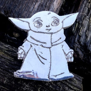 Solid Silver Baby Yoda – Hand Poured Silver