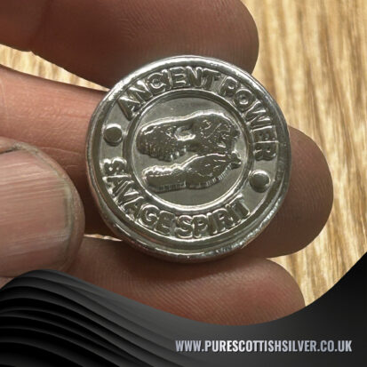 1oz Solid Silver T-Rex Skull Round – Exquisite Detail, Investment Piece, Great for Dinosaur Lovers & Silver Collectors 4
