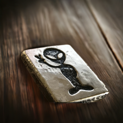 2oz Peace Alien Silver Bar - Image 6