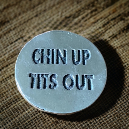 Chin Up - Tits Out - 1 oz Silver Round (Bullion 999fs)