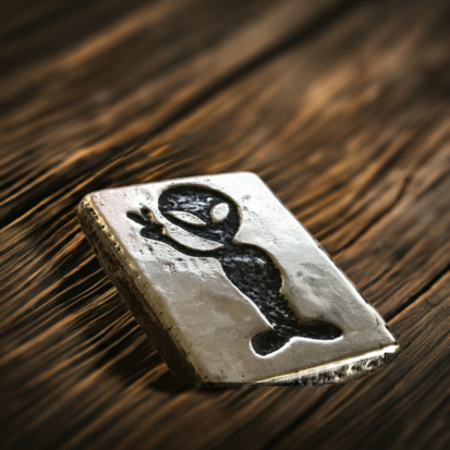 2oz Peace Alien Silver Bar - Image 3