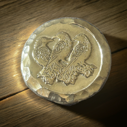 2 troy ounce silver round, exquisite Celtic crows craftsmanship, ideal for collection or a thoughtful gift for special moments. - Image 3