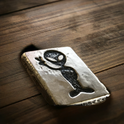 2oz Peace Alien Silver Bar - Image 2