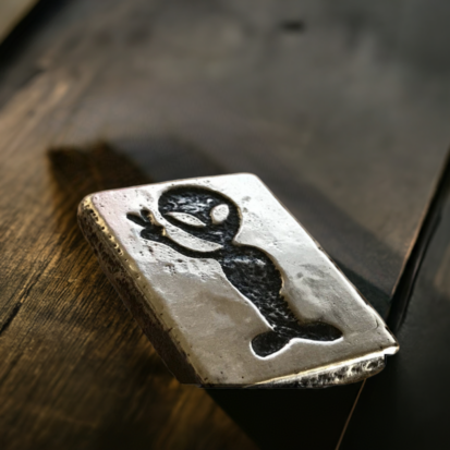 2oz Peace Alien Silver Bar - Image 4
