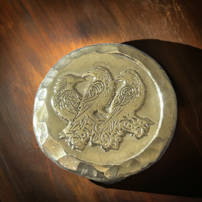 2 troy ounce silver round, exquisite Celtic crows craftsmanship, ideal for collection or a thoughtful gift for special moments.