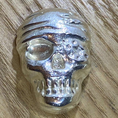 100g Solid Silver Pirate Skull 3