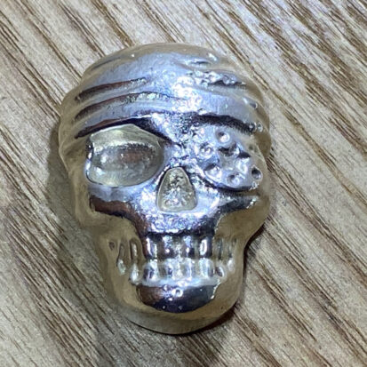 100g Solid Silver Pirate Skull 4