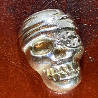 100g Solid Silver Pirate Skull
