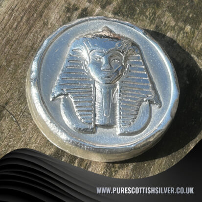 2 Troy oz solid silver round, Pharaoh Stamped, Collectible Coin, Unique Historical Gift 4