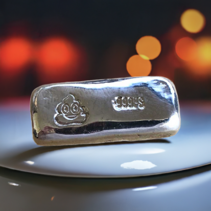 Poo Emoji 1 Troy Oz Silver bar - Image 11