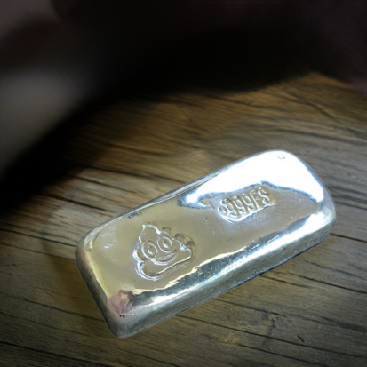 Poo Emoji 1 Troy Oz Silver bar - Image 5
