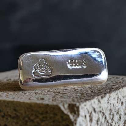 Poo Emoji 1 Troy Oz Silver bar - Image 3