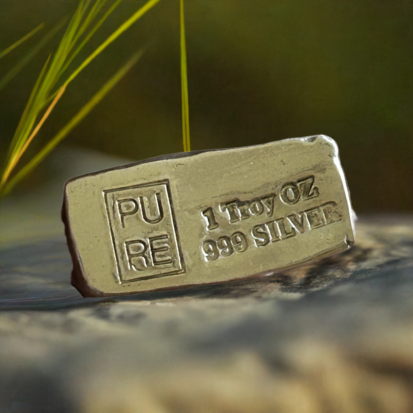 1 Troy oz Press Bar - 999 Fine Silver Bar - Image 3