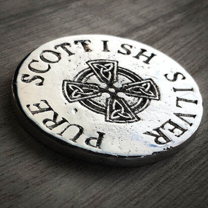PURE Scottish Silver Coin – hand poured