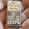 Union Jack Silver Bar 2oz Hand Poured