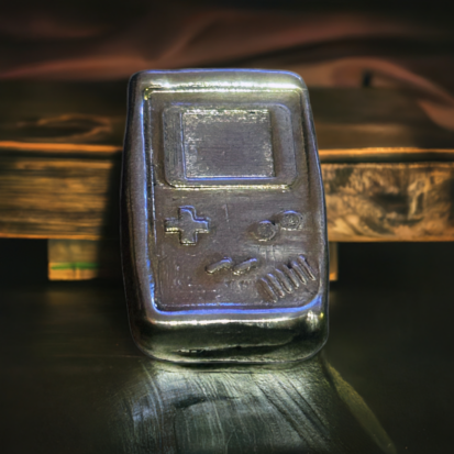 1oz Solid Silver Nintendo Bar, 999fs Handmade Collectible, Perfect Gift for Gamers, Unique Memorabilia. - Image 3