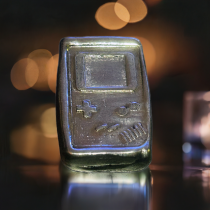 1oz Solid Silver Nintendo Bar, 999fs Handmade Collectible, Perfect Gift for Gamers, Unique Memorabilia. - Image 5