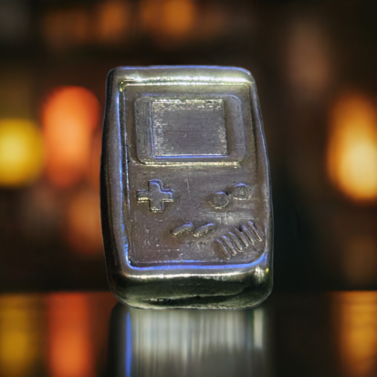 1oz Solid Silver Nintendo Bar, 999fs Handmade Collectible, Perfect Gift for Gamers, Unique Memorabilia. - Image 9