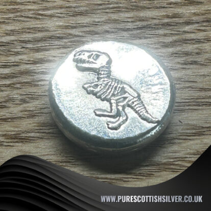 1 Troy Oz Silver Round, T-Rex Embossed Collectible Coin, 999 Fine Silver, Perfect Dinosaur Enthusiast Gift 3