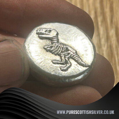 1 Troy Oz Silver Round, T-Rex Embossed Collectible Coin, 999 Fine Silver, Perfect Dinosaur Enthusiast Gift 4