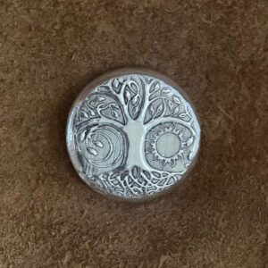 1oz Solid Silver Round – Tree of Life Sun & Moon Embossed Collectible, Spiritual Meditation Token, Unique Gift for Silver Enthusiasts